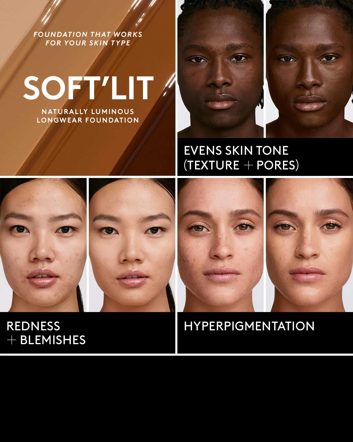 Soft'lit Naturally Luminous Longwear Foundation — 485