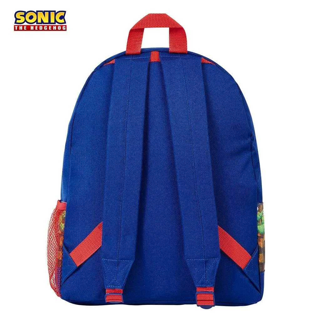 Sonic The Hedgehog Backpack Large Capacity School Bag for Children Teens