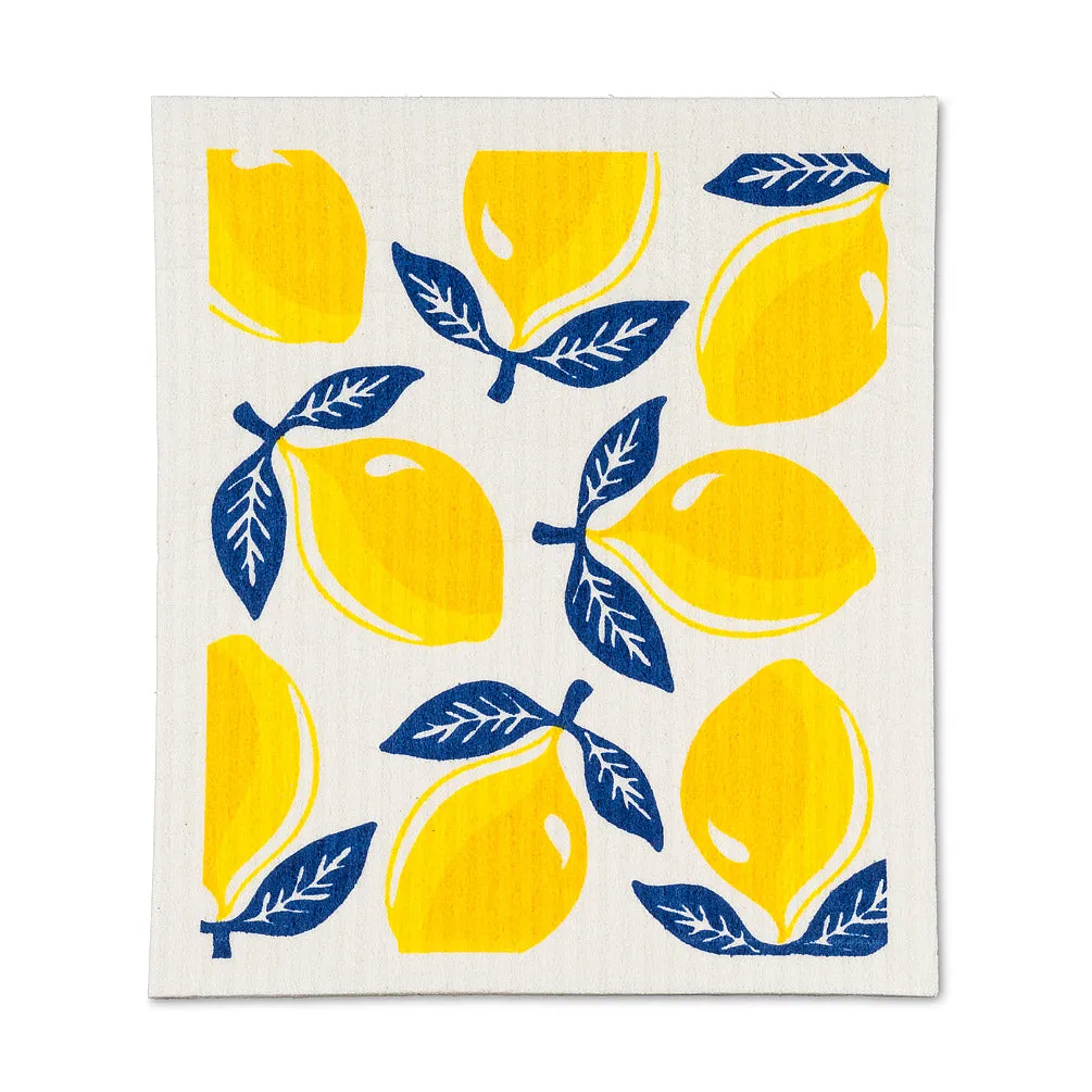 Sorrento Lemon Swedish Dishcloths - Set of
