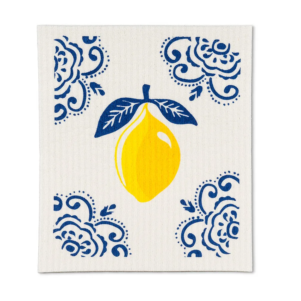 Sorrento Lemon Swedish Dishcloths - Set of