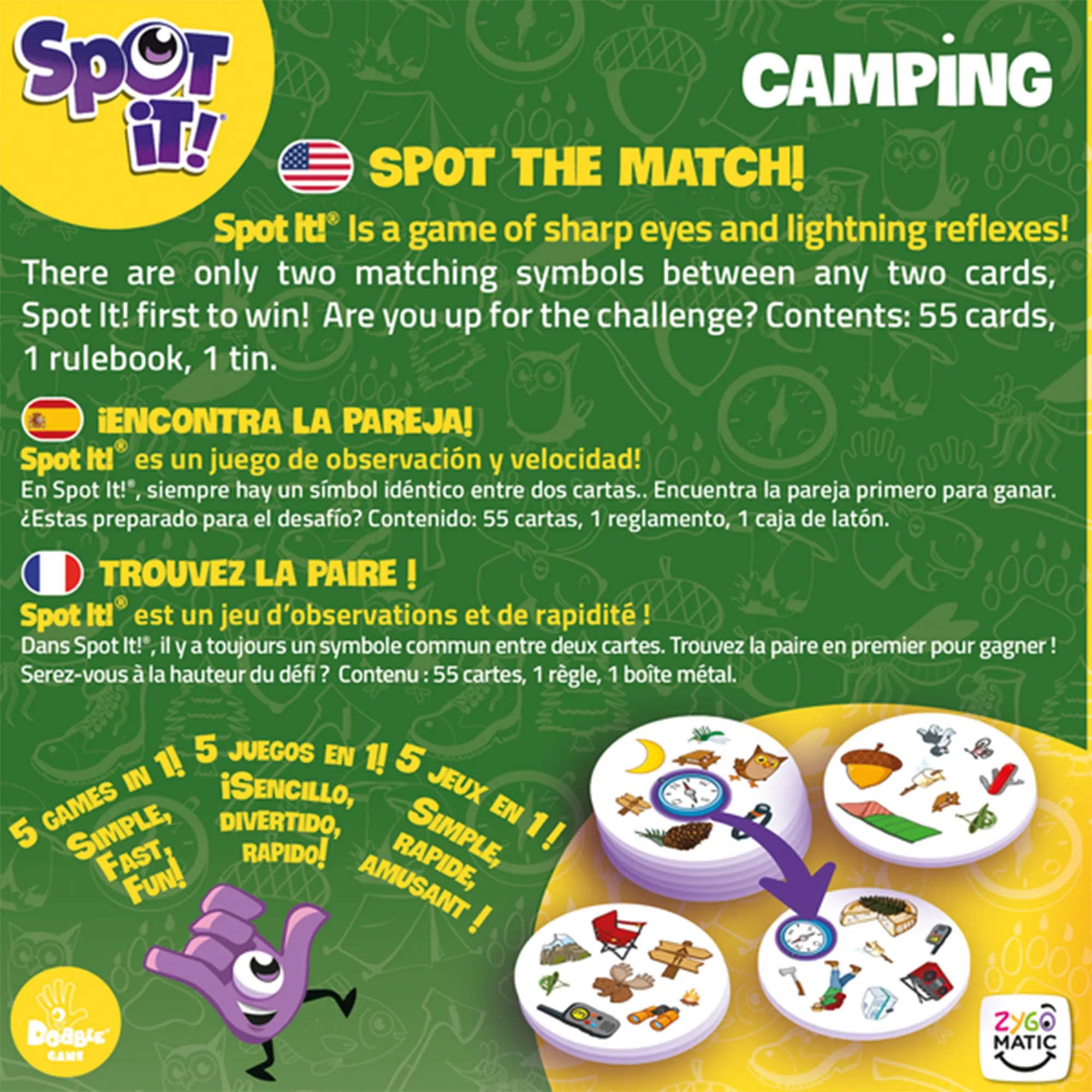 Spot it! Camping (Eco Sleeve) ML
