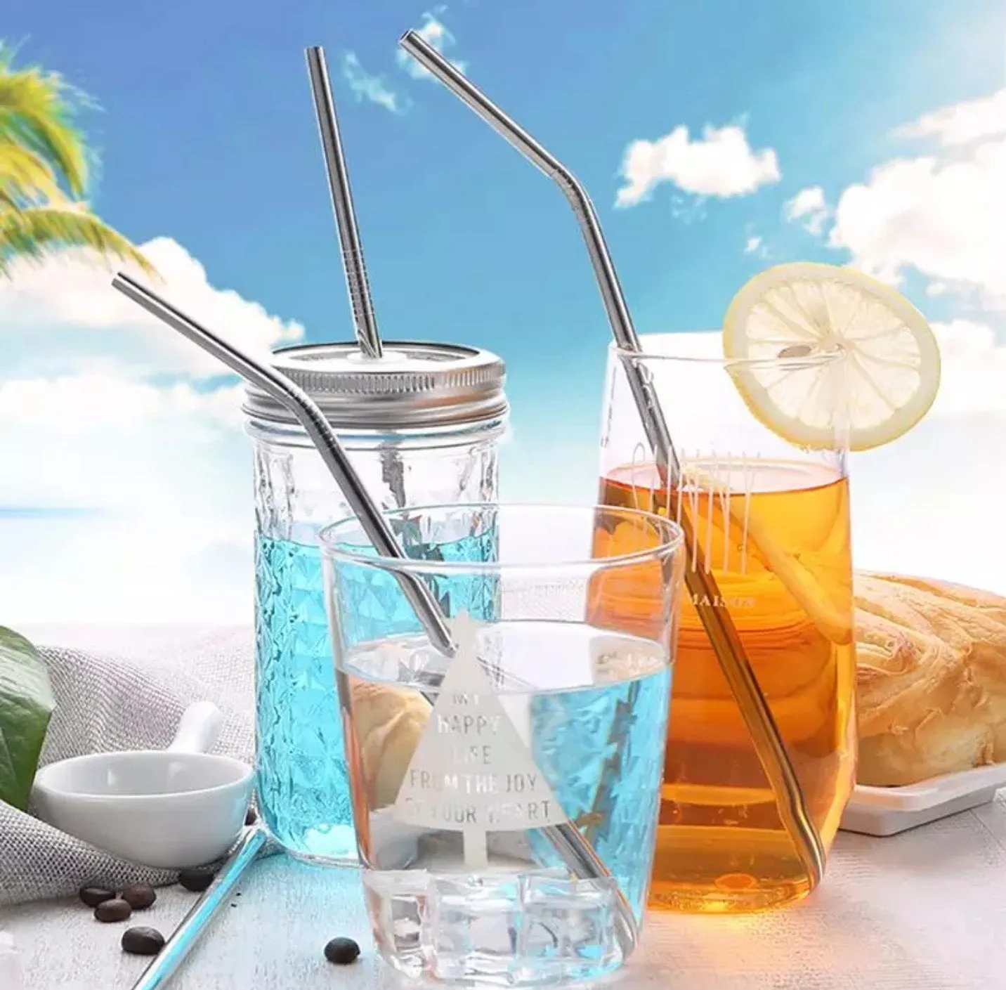 Stainless Steel Straw ( 4 Bent Straw )