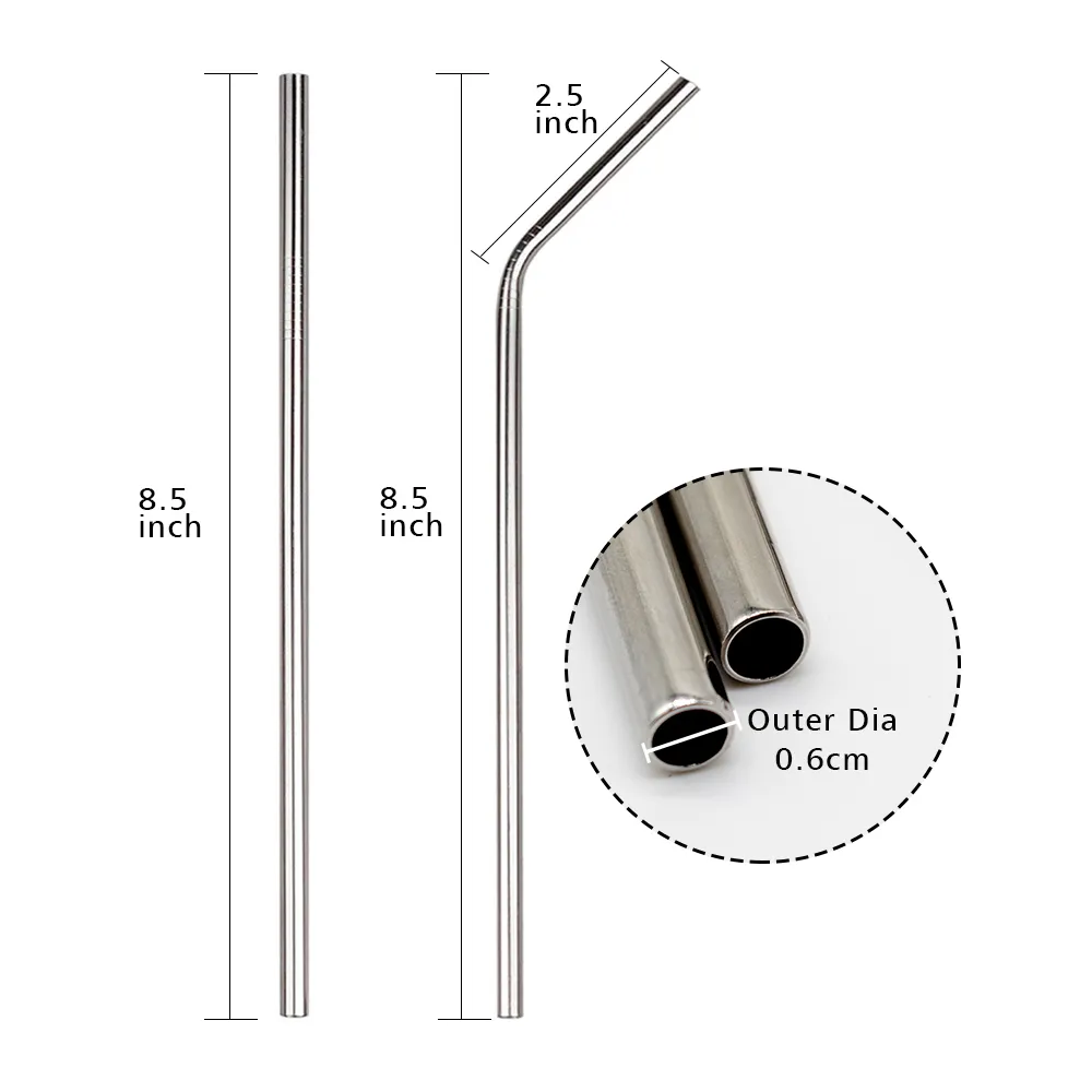 Stainless Steel Straw ( 4 Bent Straw )