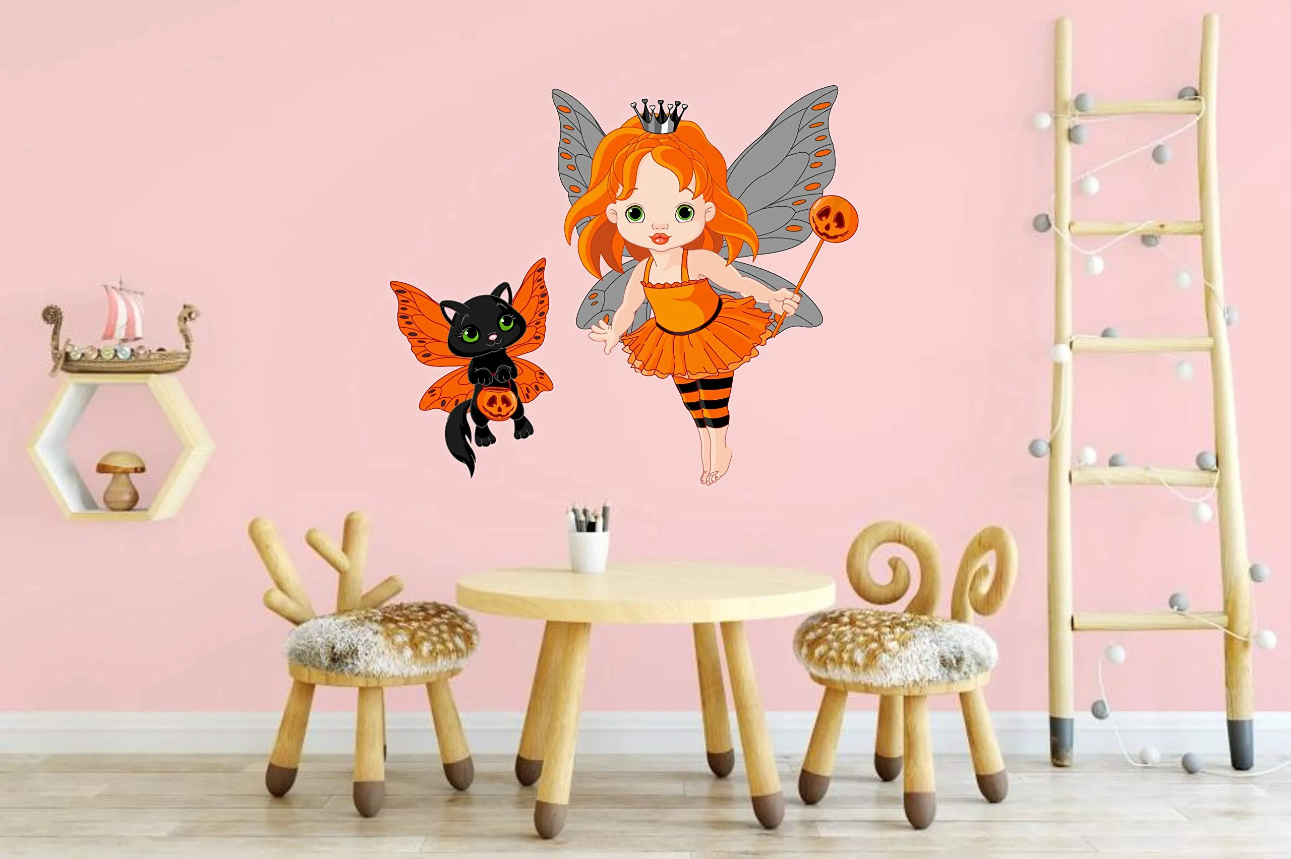 Sticker Hub Cute Little Fairy Wall Sticker 73cm X 85cm AS239