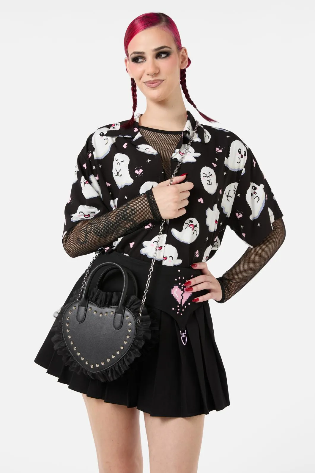 Studded Heart Bag