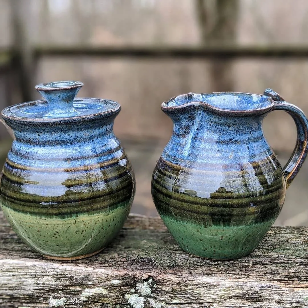 Sugar Creamer Set Functional Ceramics Handmade