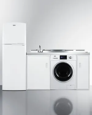 Summit 83" Wide All-In-One Kitchenette with Washer/Dryer Combo - ACKSPWD82