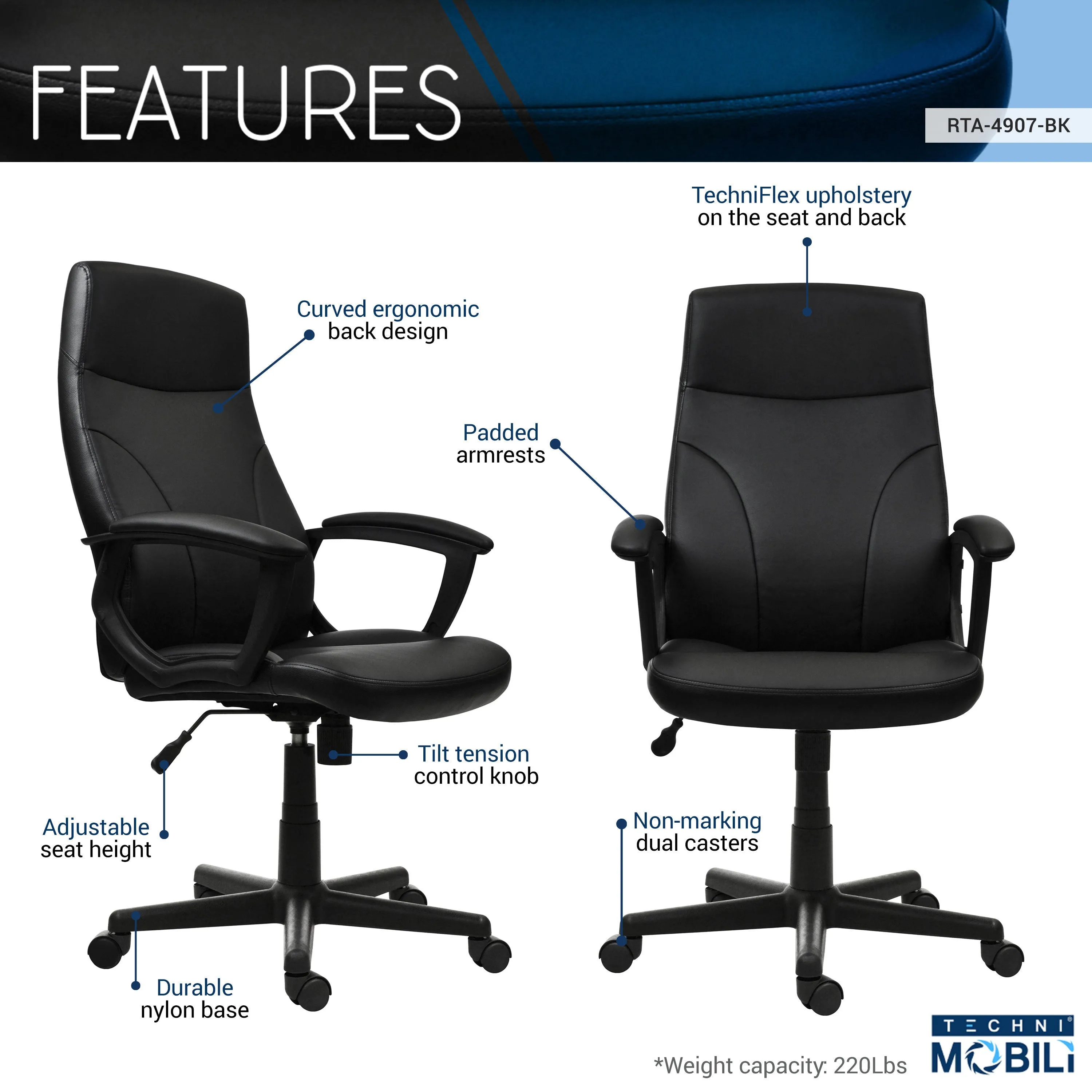 Supreme Executive Office Chair - Black