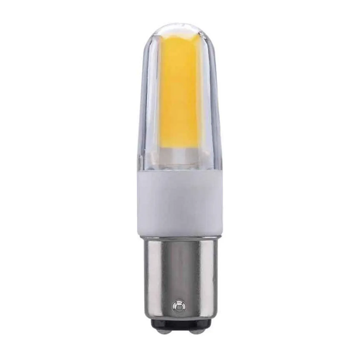 T4 Mini LED Bulb, 4 Watt, 480 Lumens, 3000K, BA15d Double Bayonet Base