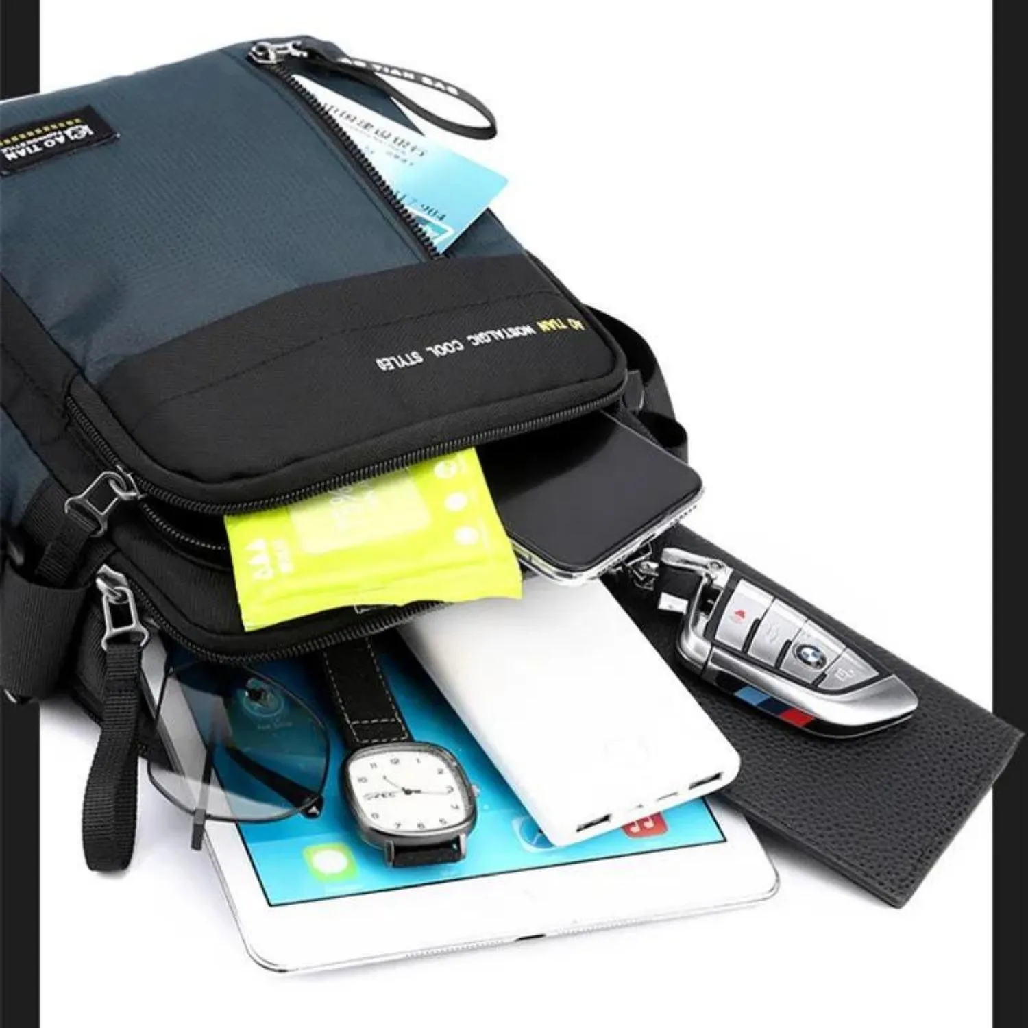 Tech-Savvy Oxford Messenger Bag