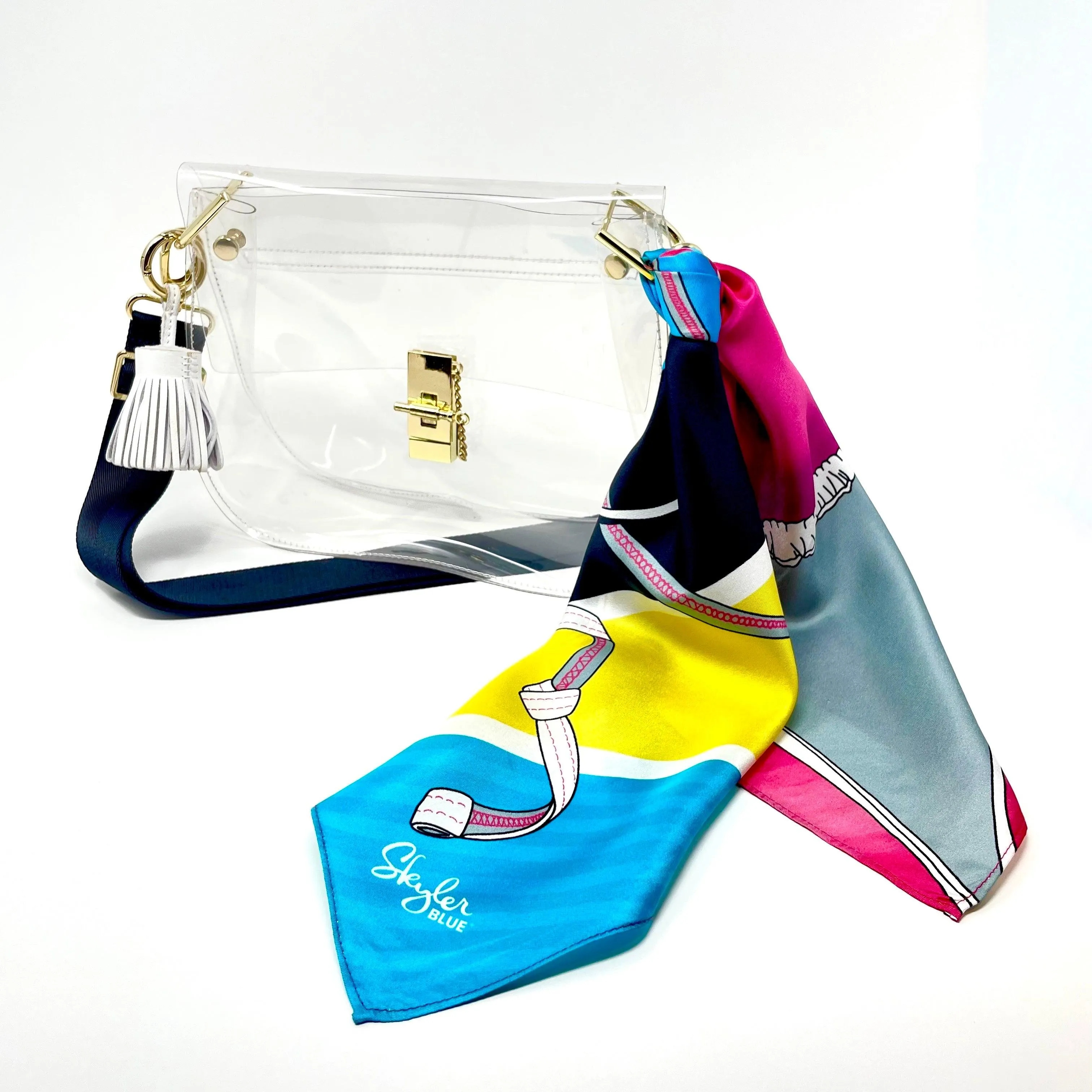 The Bikini Clear Medium Saddle Bag