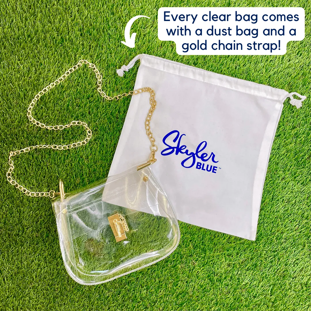The Bikini Clear Medium Saddle Bag