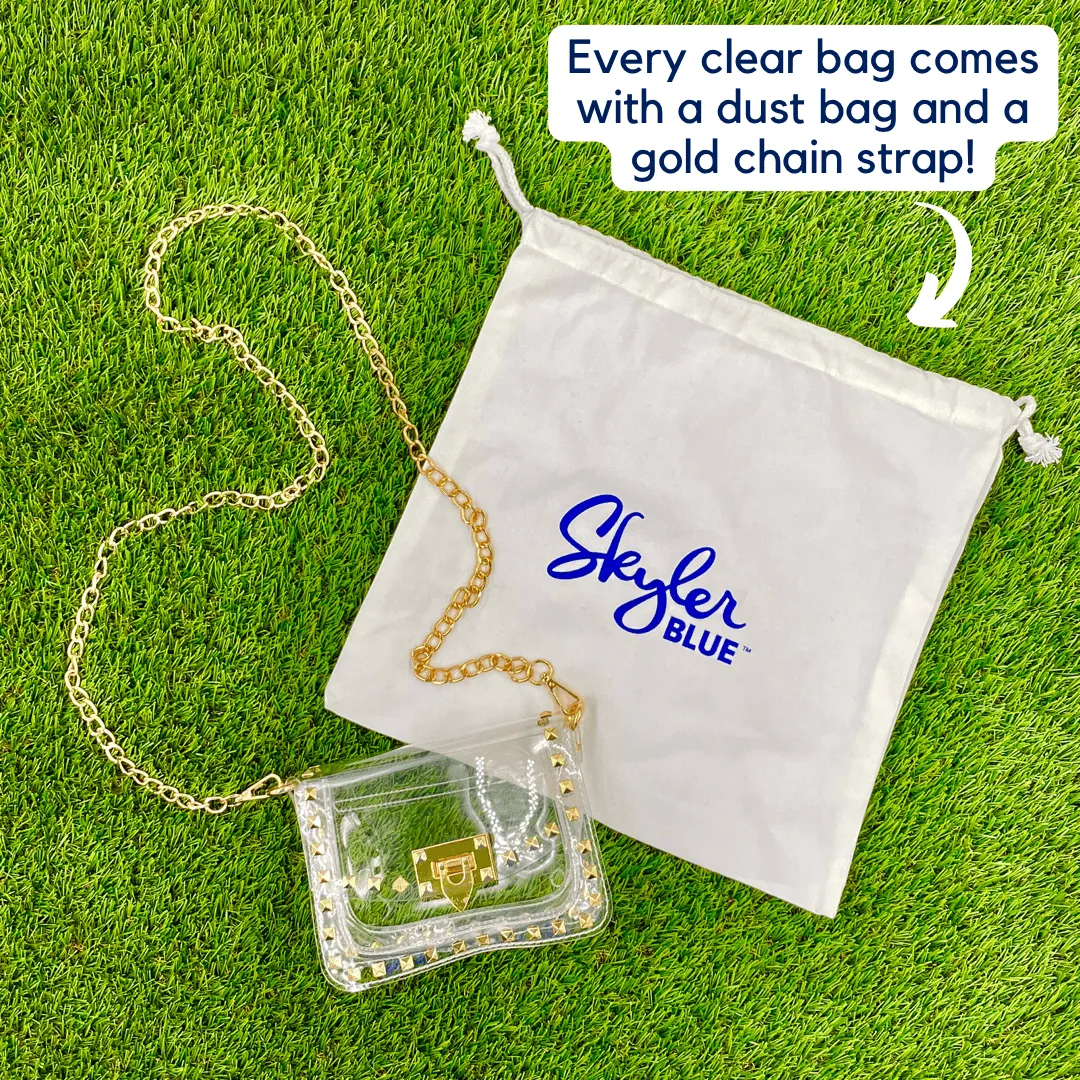 The Norman Clear Small Studded Bag