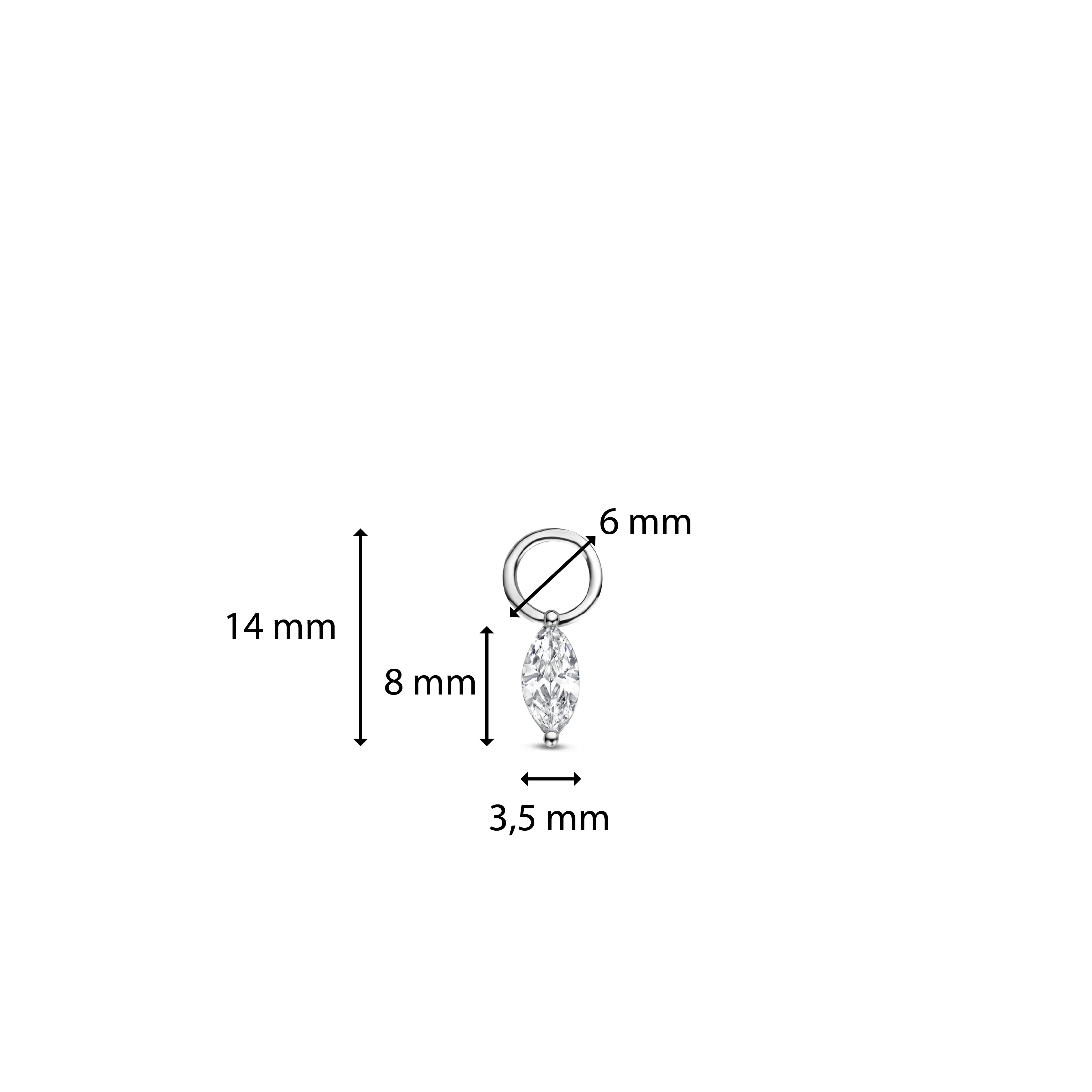 TI SENTO Ear Party Charm 9264ZI_H