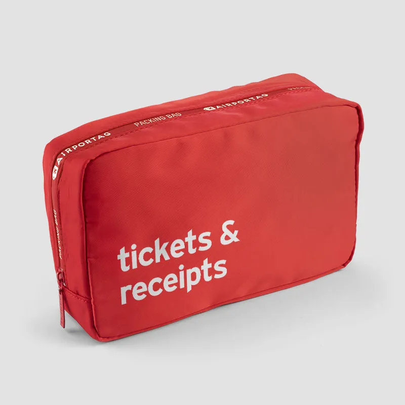 Tickets & Receipts - Packing Bag