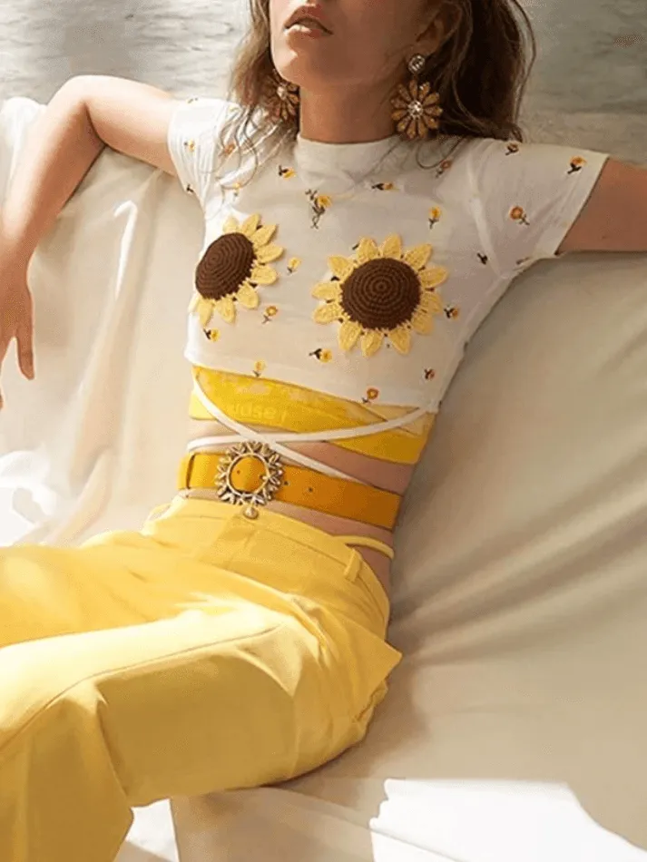 Tie Strap Graceful Straight Leg Pants