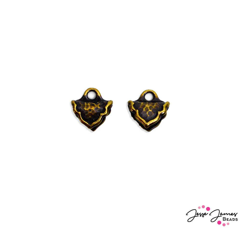 TierraCast Palace Crimp Ends in Brass