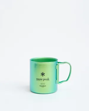 TITANIUM DOUBLE WALL CUP 450 GREEN