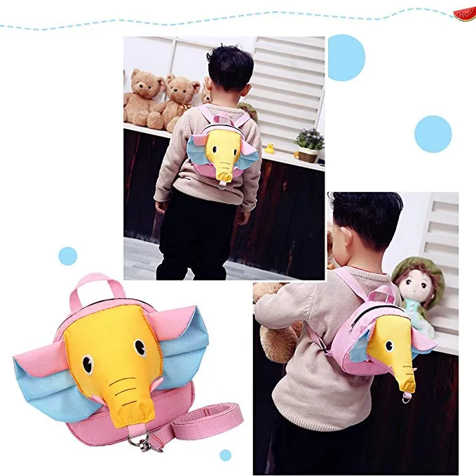 Toddler Backpack With Leash Elephant 3D Mini Backpacks For Kids Birthday Gift