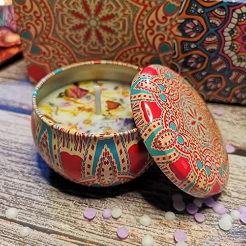 TOG Scented Candles Gift Soy Wax Tin Candles Gift for Women roseHome & Garden | Home Decor | Other Home Decor