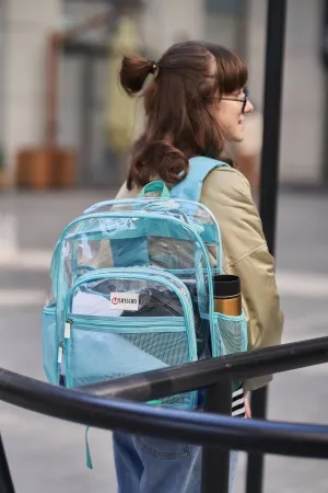 Turquoise Clear Backpack