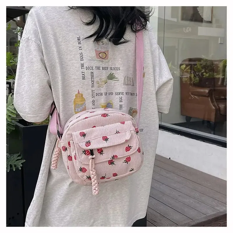 UAKISS  -  New Cross Body Bag Women Large Capacity Bucket Crossbody Bag Canvas Quilted Cotton Shoulder Bags Handbag Fanny Pack