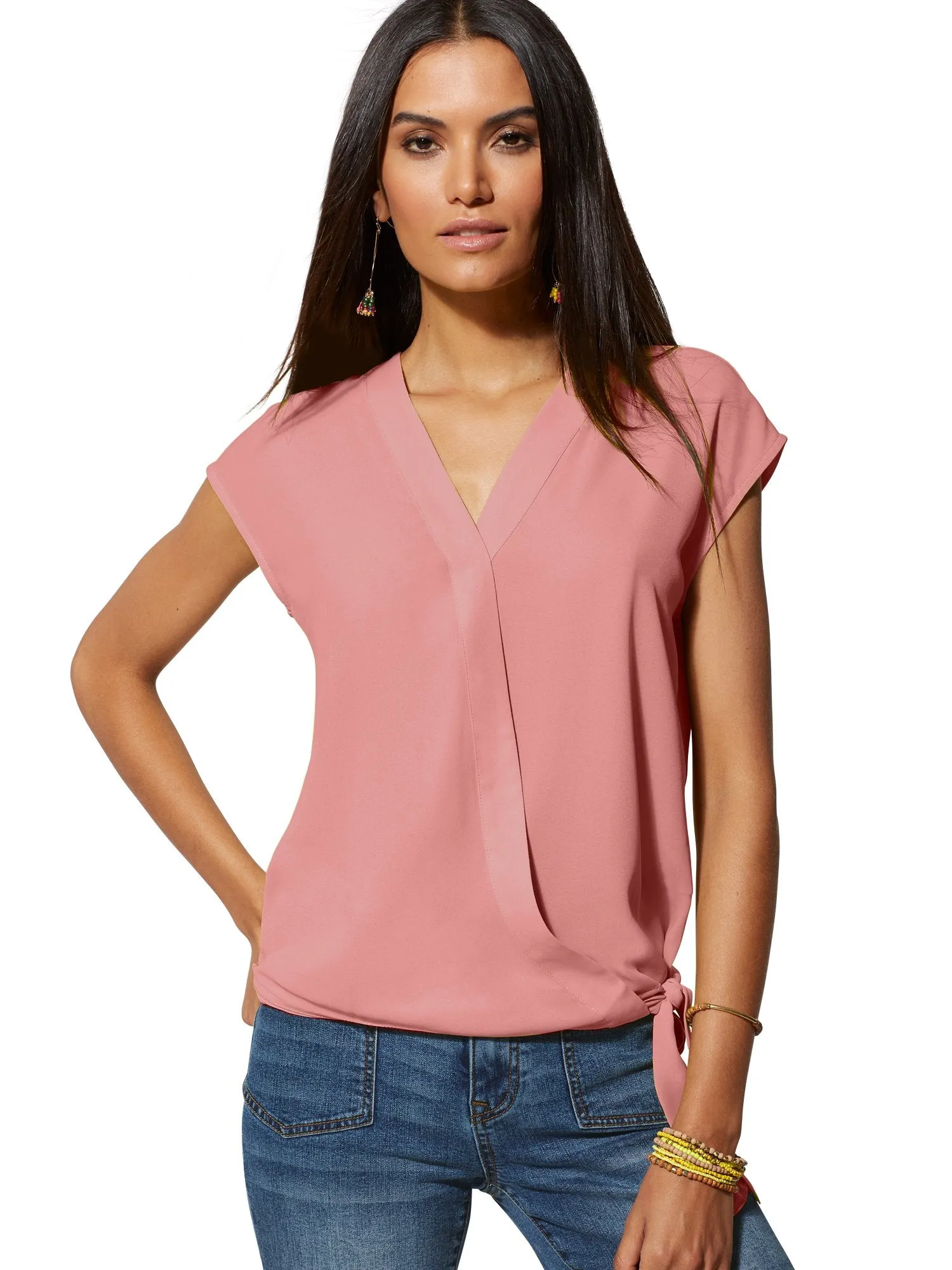 Ultra-Soft Chambray Wrap Shirt