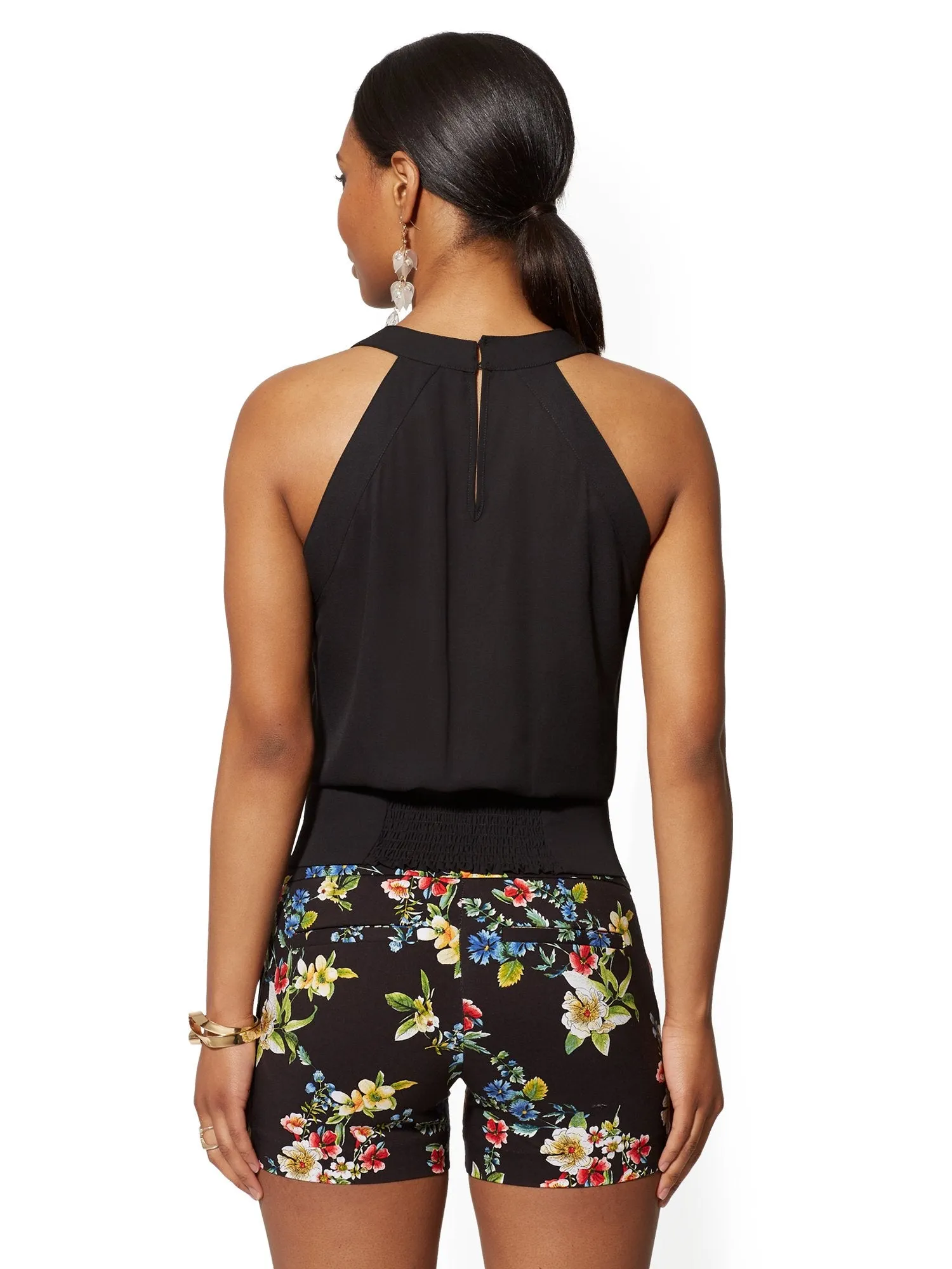 V-Neck Wrap Blouse