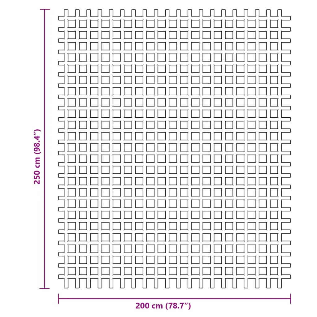 vidaXL Camping Floor Mat Blue 2.5x2 m