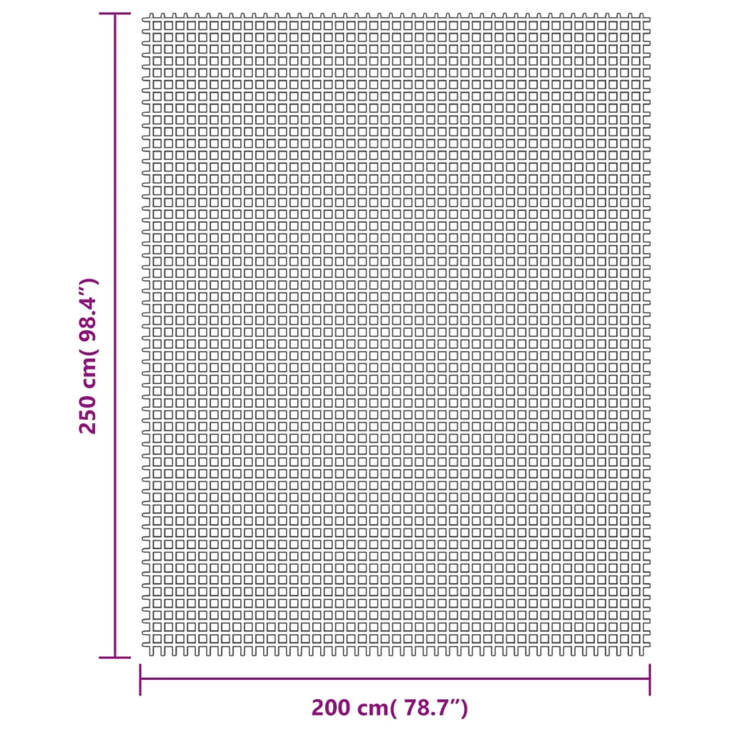 vidaXL Camping Floor Mat Light Grey 2.5x2 m