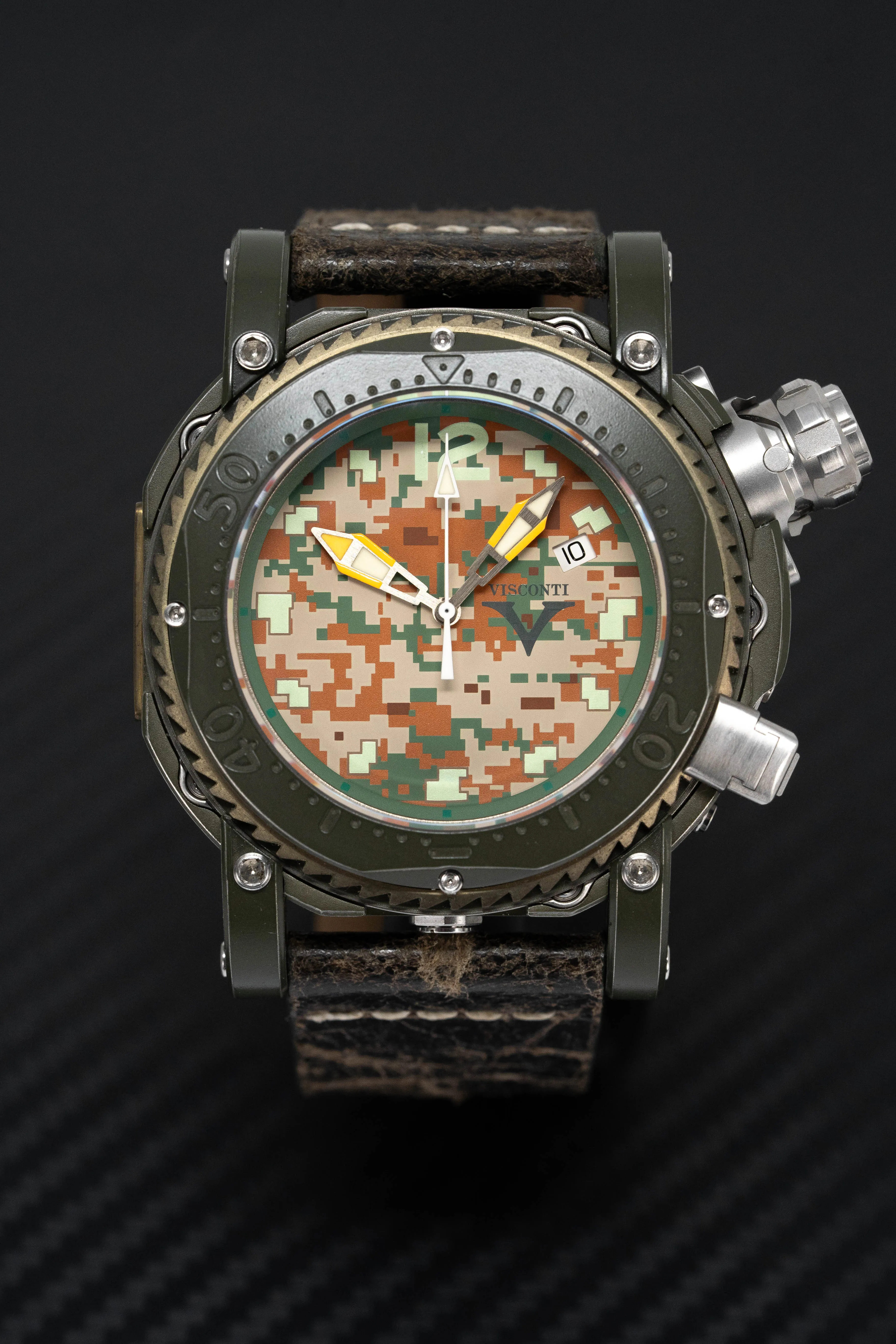 Visconti Automatic Watch Pro Dive 3000 Camo Jungle KW55-03