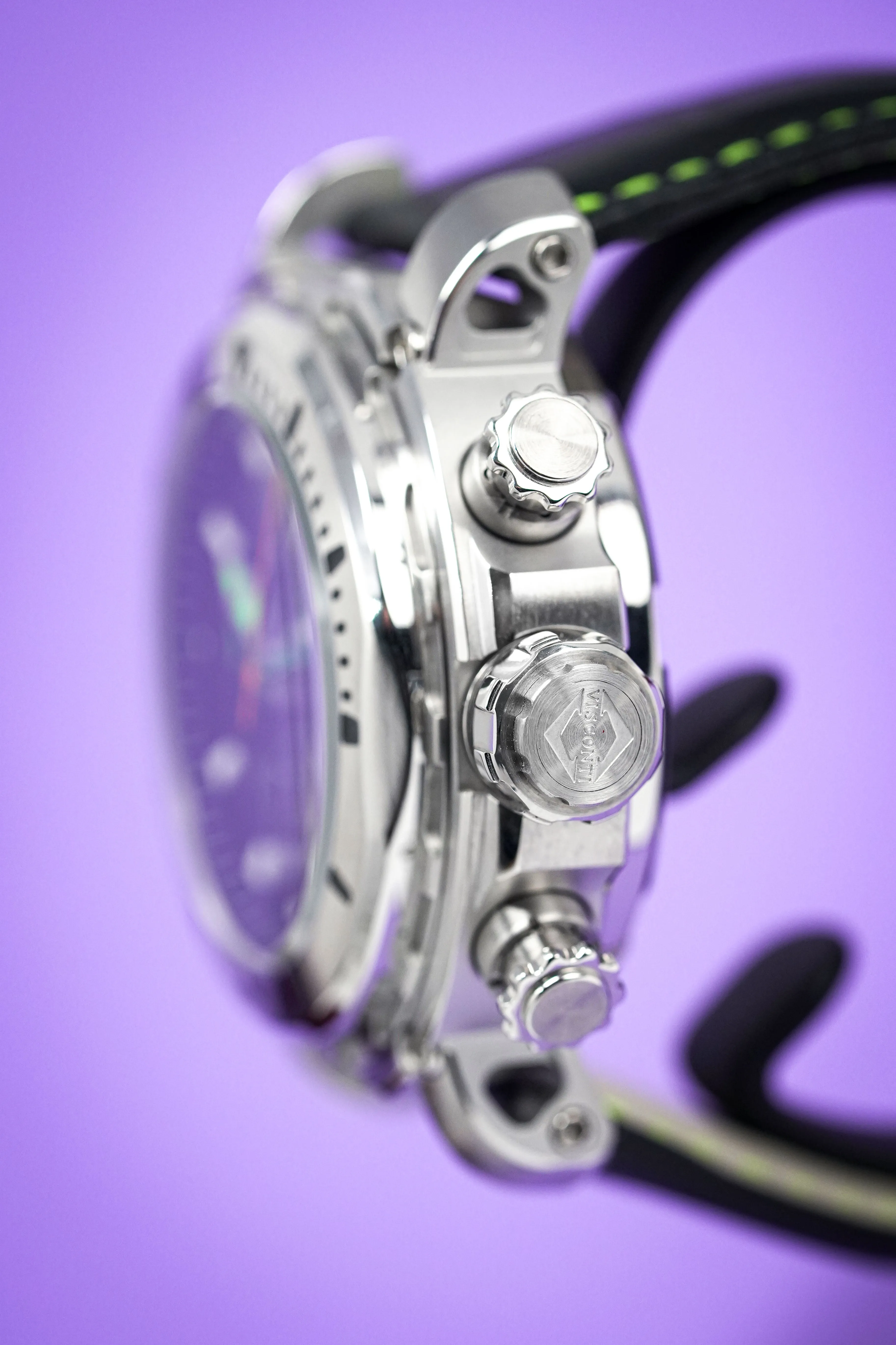Visconti Chronograph Watch Full Dive 500M Black KW51-04