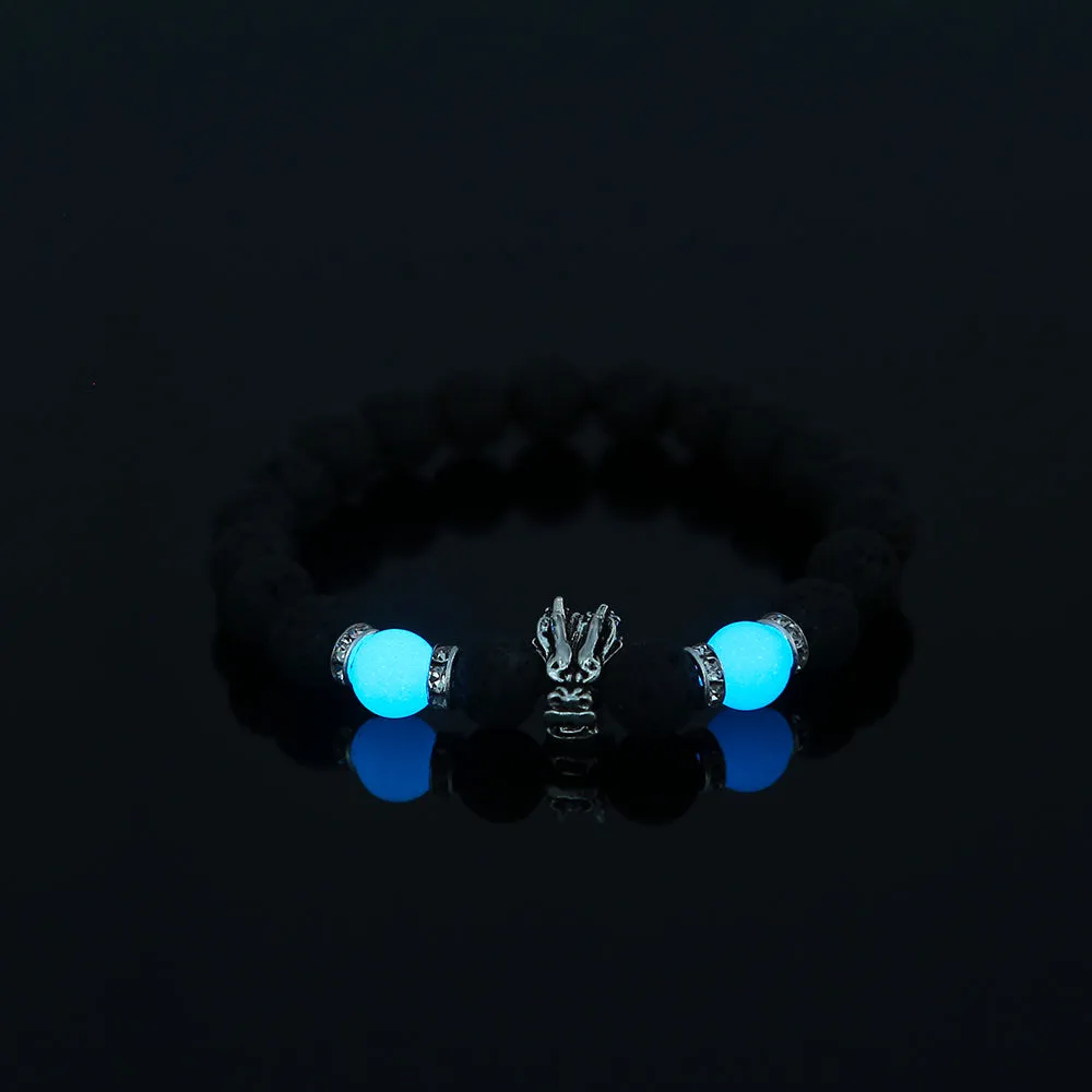 Volcanic Stone Luminous Bead Bracelet