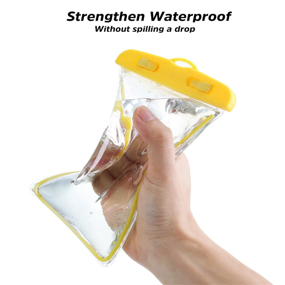 Waterproof Bag Mobile Phone Case for iPhone X 8 Underwater Luminous Phone Pouch Cover for Samsung S9 Clear PVC Sealed Swim Case