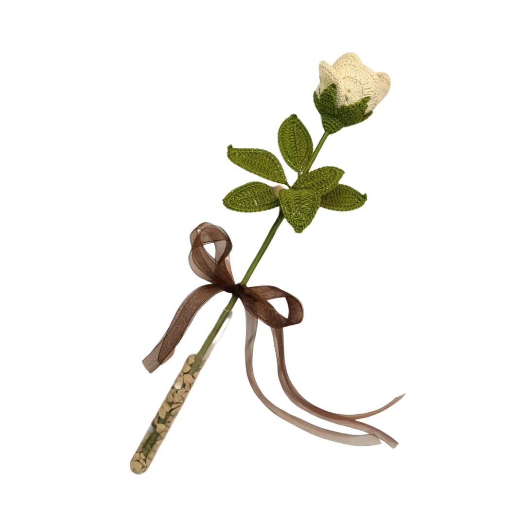 White rose Handmade Crochet