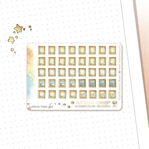Winter Crisp - Watercolor Planner Stickers MINI - Weather Icons