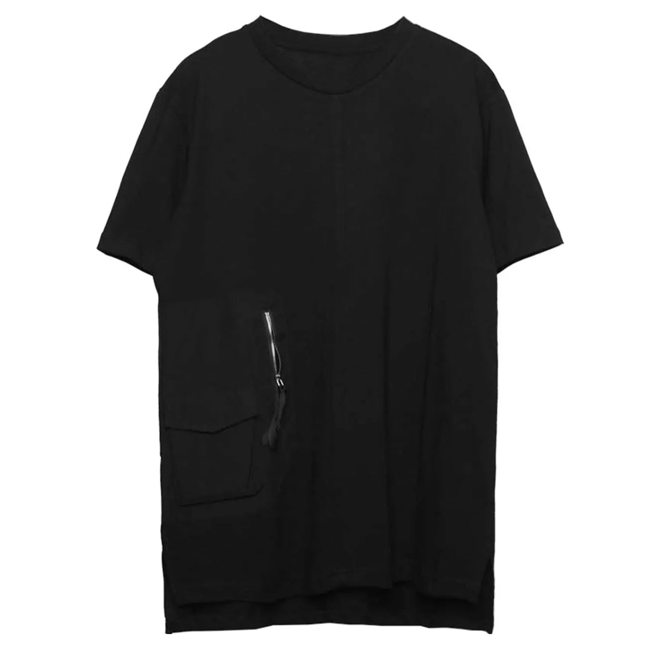 WLS Dark Functional Zipper Pockets Tee