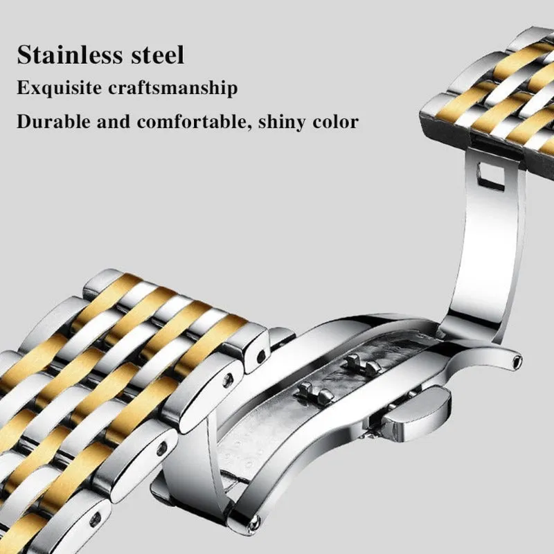 Women's Luxury Fashion Quartz Watch with Luminous Date - Stainless Steel