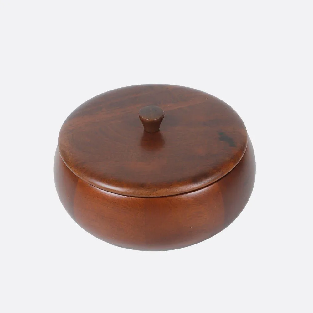 Wooden Roti Box (Small) | Mahogany Collection