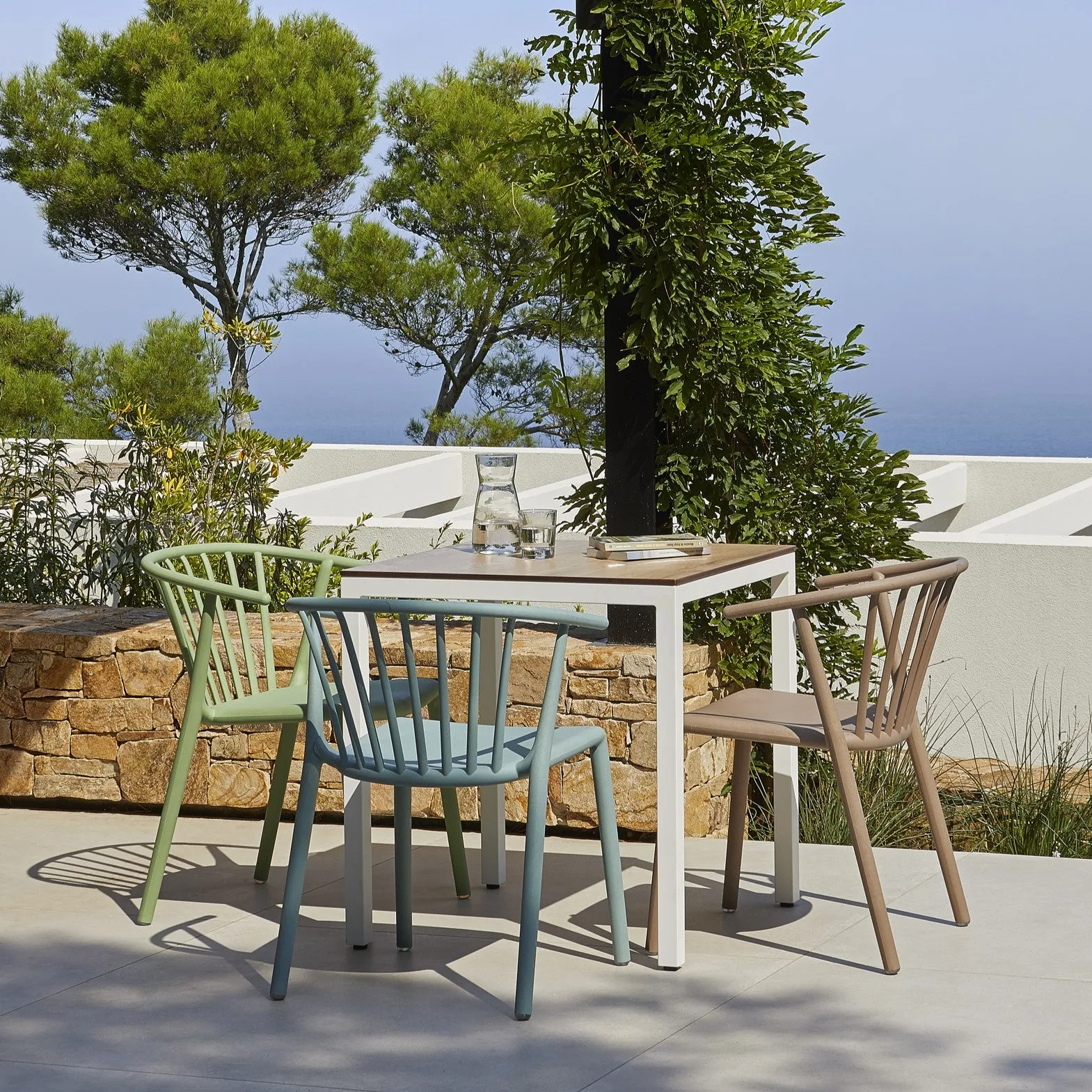 Woody Eco Recycled Stacking Dining Chair (Set of 4)