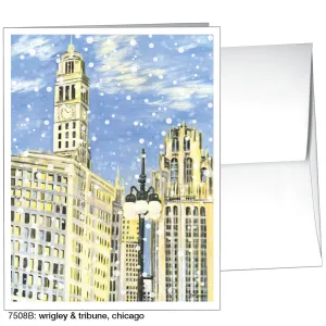 Wrigley & Tribune, Chicago, Greeting Card (7508B)