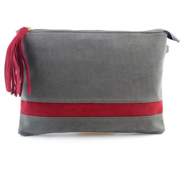 Xiniu Handbags Women Stripe Hit Patchwork bag Womens messenger bags Small Tassel chains cross body Bags