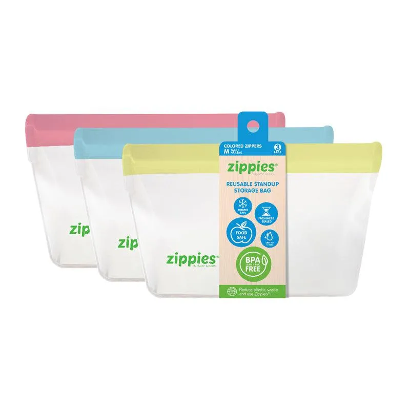 Zippies Color Reusable Stand up Bags